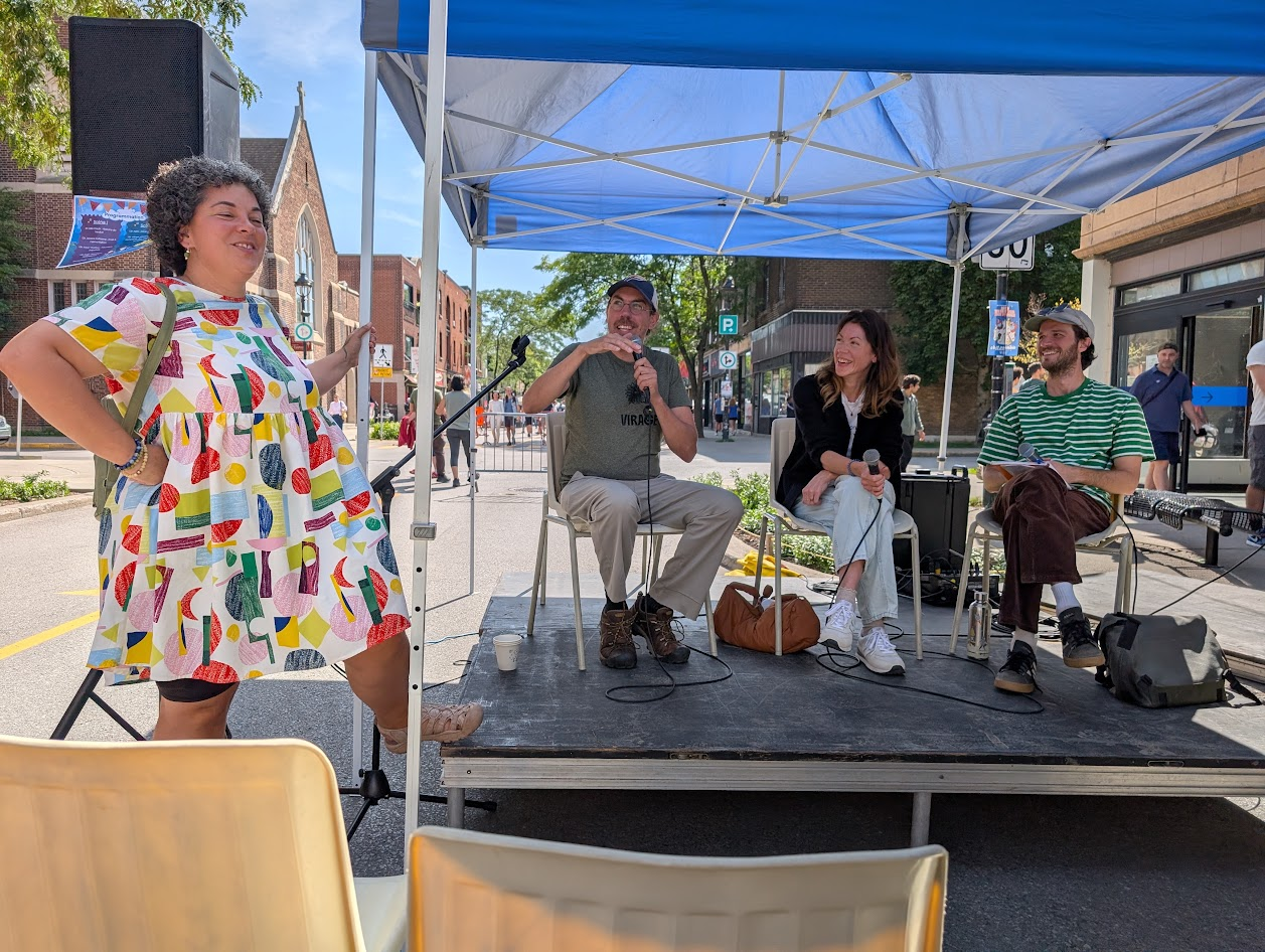 Échange direct et spontané entre la mairesse Céline Audrey-Beauregard et les citoyens sur Wellington