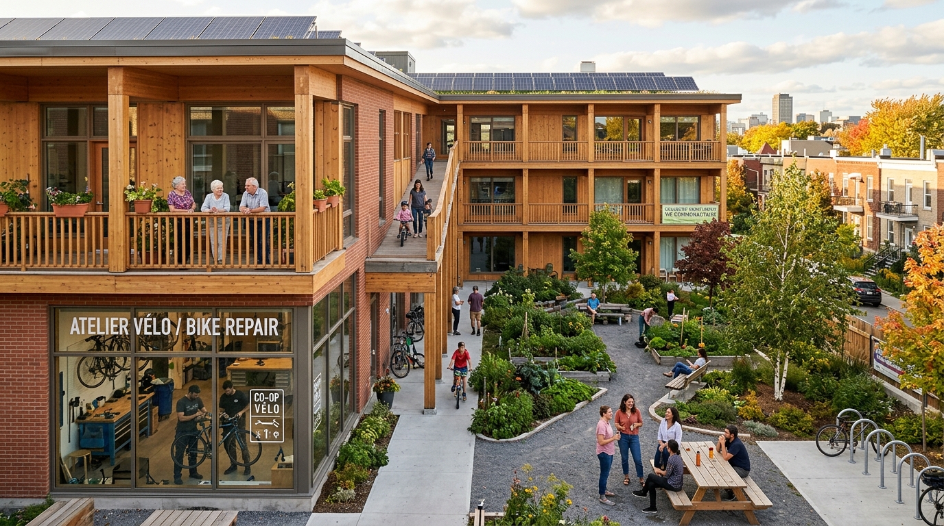 Le cohabitat n'est pas une forme juridique : bâtir un modèle viable à Montréal